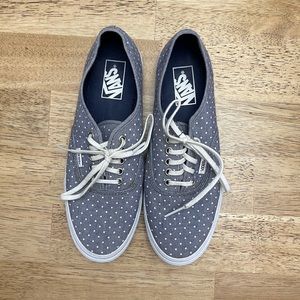 Vans denim polka dot Lo Pro Women’s 8.5